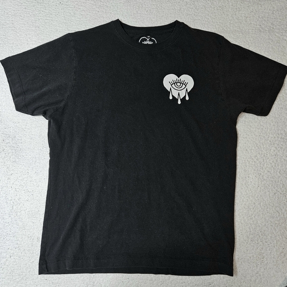 BAD MONDAY T Shirt Graphic 100% Cotton Black Snake Tattoo Style Men Size Medium - Picture 2 of 9